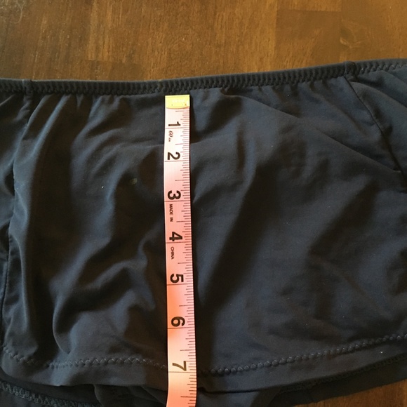 Ann Taylor Loft skirted swim bikini bottom navy M - Picture 5 of 5